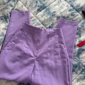 Zara High Waisted Pants in Pytple